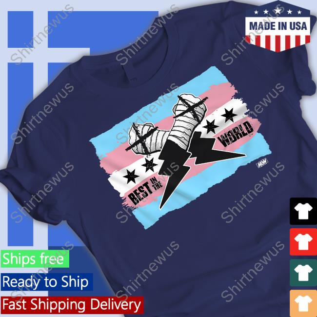 Aew Shop Cm Punk Best In The World Trans Pride Shirt