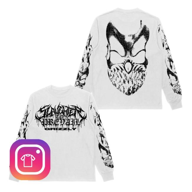 Slaughter to Prevail - White Flame Grizzly Long Sleeve Shirt Slaughter to Prevail Merch