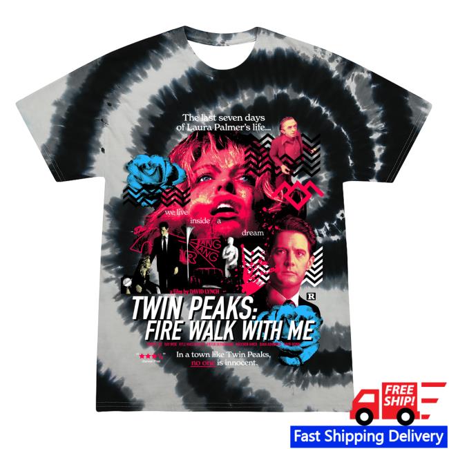 Twin Peaks: Fire Walk With Me Tiedye Shirt 2024 Floor (Black)
