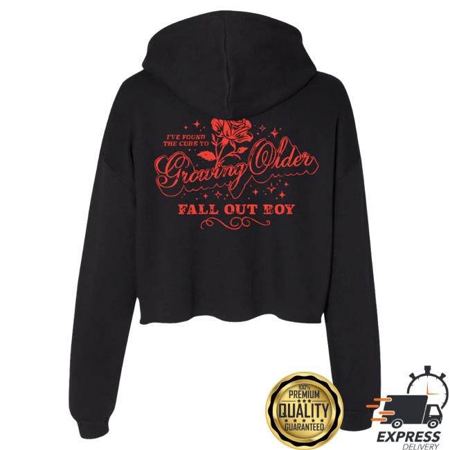 Official Fall Out Boy Merch Store Rose Crop Hoodies FallOutBoy