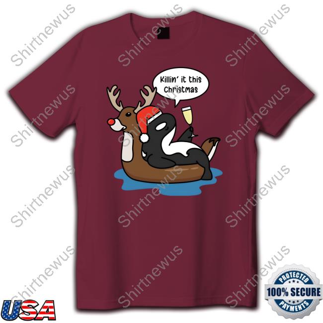 All Everything Dolphin Merch Christmas Orca Long Sleeve Shirt