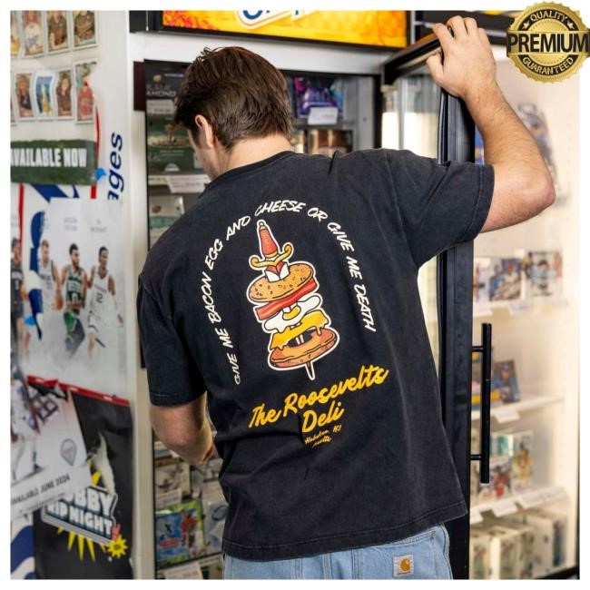 Classic Retro Graphic RSVLTS Roosevelts Deli Vintage Tee