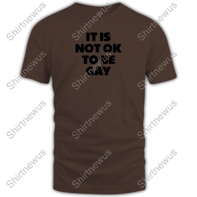 Official It Is Not Ok To Be Gay Tee Shirt