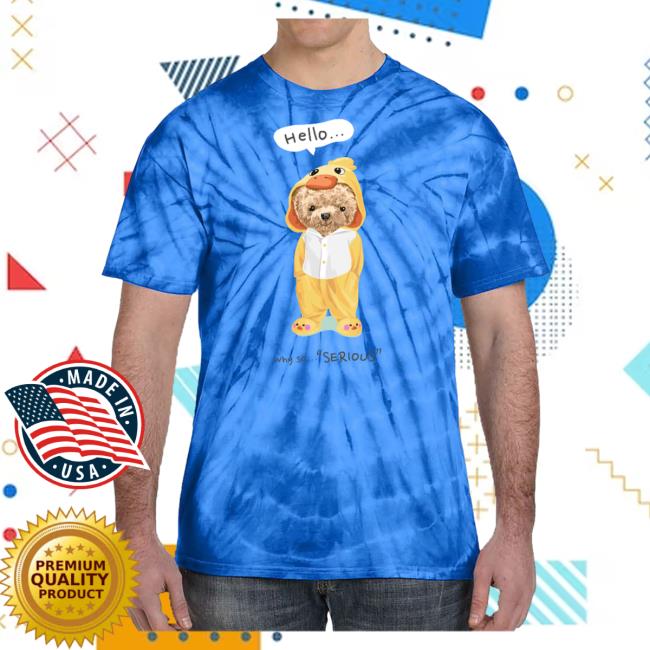 Hello Why So Serious Tie Dye Shirt Blue