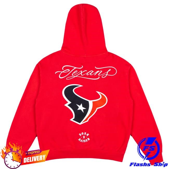 Unisex Houston Texans Born x Raised Red Fine Line Hood NFL Shop Store