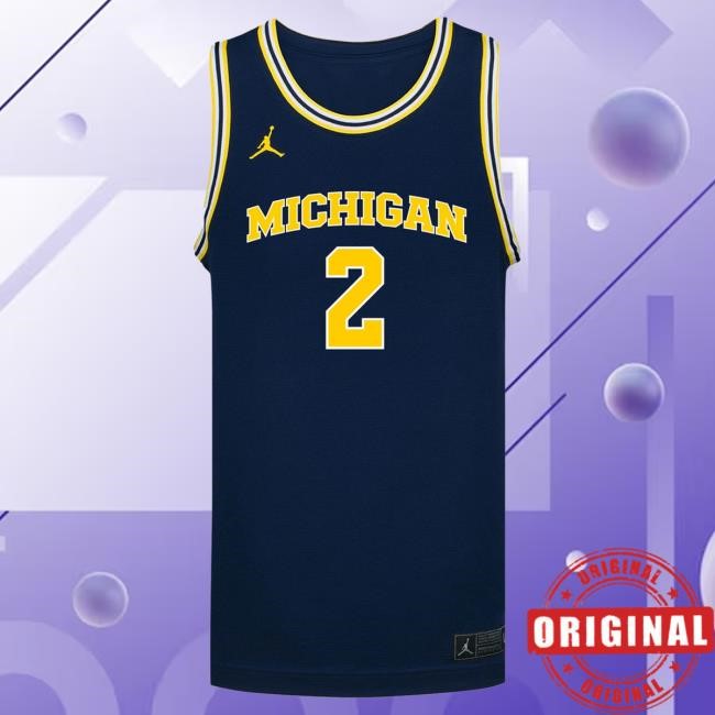 Michigan Wolverines #2 Macy Brown Student Athlete Blue Women's Basketball Jersey T Shirt | The M Den Official Merch Store Shop