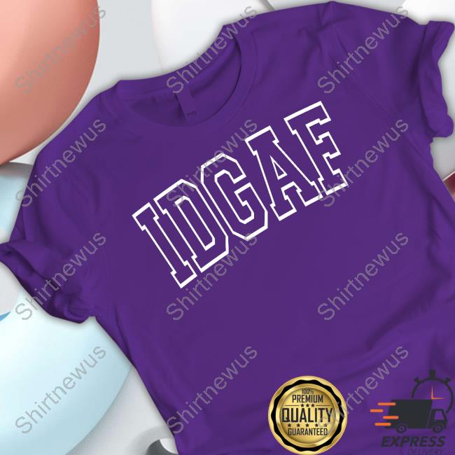 Official Sadie Crowell IDGAF Coral Hooded Sweatshirt