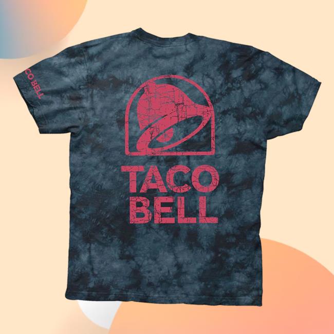 Official Taco Bell Apparel Clothing Store Shop Taco Bell Navy Tie Dye T-Shirts Tacobell Merch