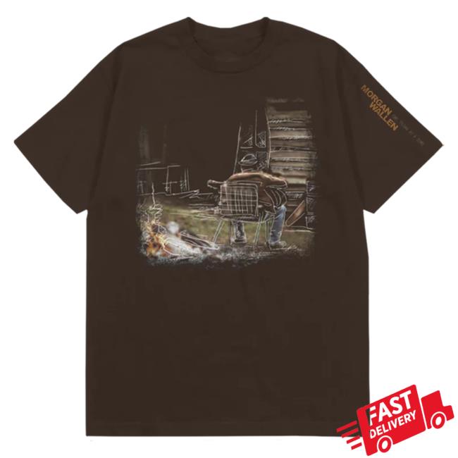 Morgan Wallen Apparel Clothing Store Shop One Thing At A Time Brown Photo Top Shirt Morganwallen Merch