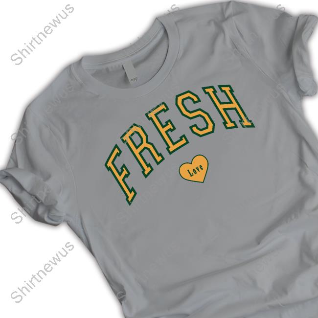 Official Fresh Love Varsity Grey T Shirt