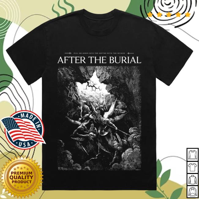 Official After The Burial Merch Mouth Of Hell Black Long Sleeve T-Shirts