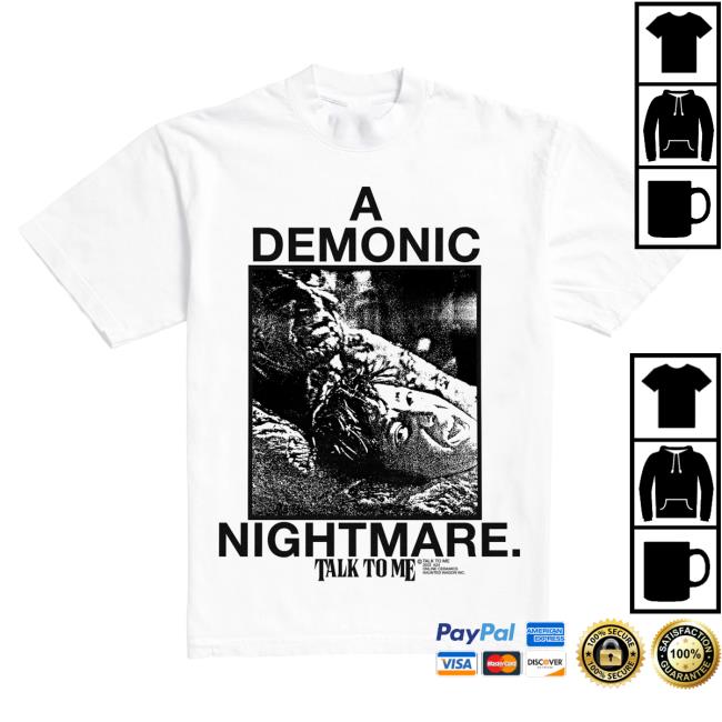 Official A24 Merch Store Online Ceramics X Talk To Me Demonic Nightmare Tee Attractive Shirt White A24 Shop