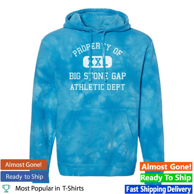 Official Hometown Apparel Clothing Merch Big Stone Gap Virginia Athletic Dept Tie-Dye Pullover Hoodie Aqua Blue Tie Dye