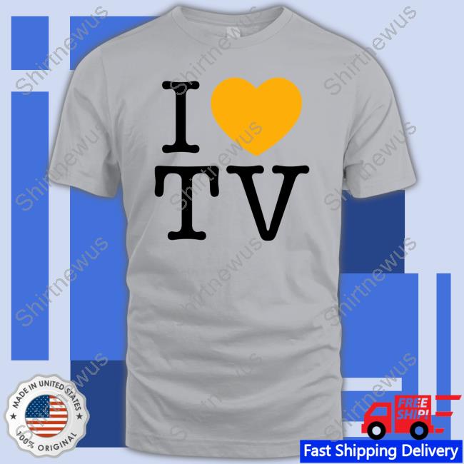 Hivemind I Love Tv Grey Tee