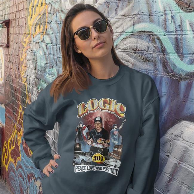 Logic Peace Love And Positivity Hoodie