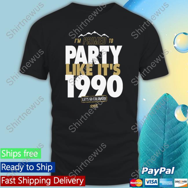 Official Primed to Party Like It's 1990 T-Shirt for Colorado College Fans Shirt