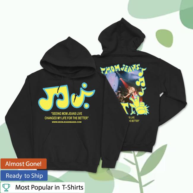 Official Mom Jeans Merch Store Black Note Popover Sweatshirt Mom Jeans Apparel Shop