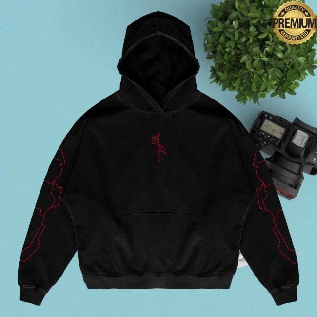 Authentic Cloudeelle Cyberspine Red Hoodie Drop