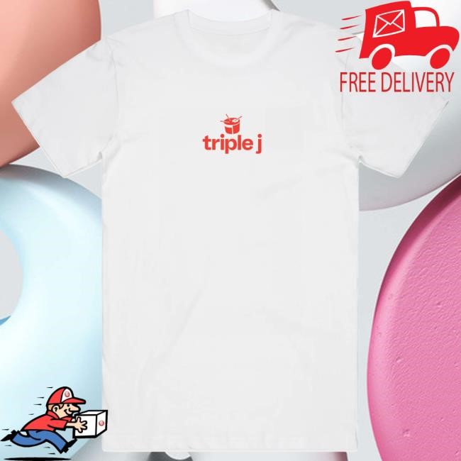 Official Triple J Store Shop New Triple J Logo Shirt 2025 (Black)