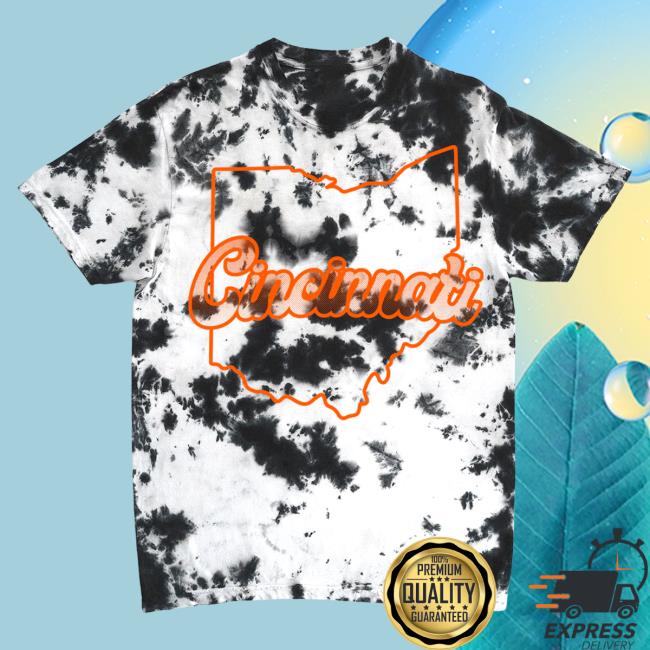 Official Ohio Clothing Merch Cleveland Tie Dye T-Shirt Black Ohioclothing Tie-dye