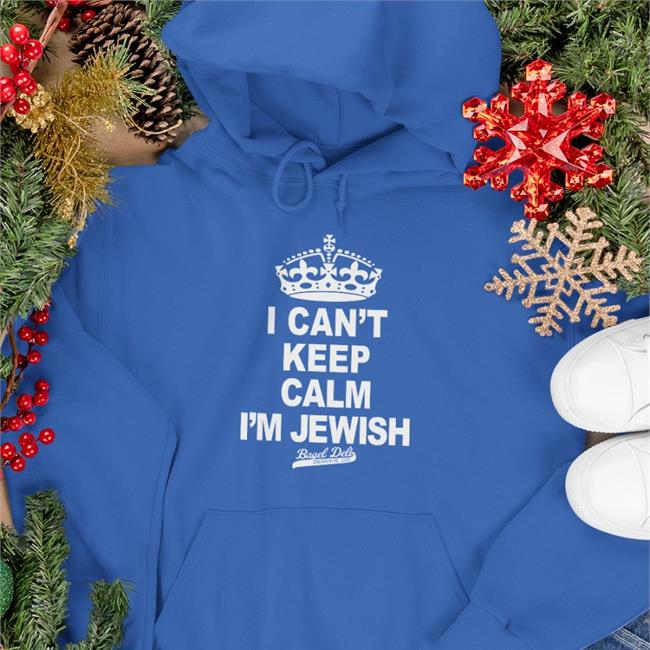 Ryan Warner I Can't Keep Calm I'm Jewish Bagel Deli Denver Sweatshirt