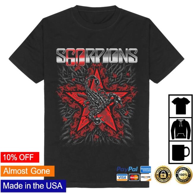 Official Scorpions Store Merch Blowing With The Wind Tees