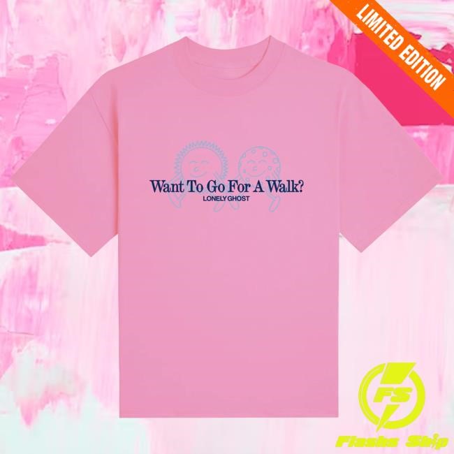 Official Lonely Ghost Clothing Store Go For A Walk Essential Hot Shirt