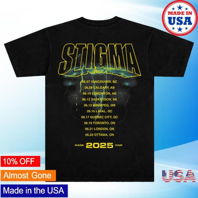 Official Wage War Merch Store Canada Swamp Reaper Tour New Shirt