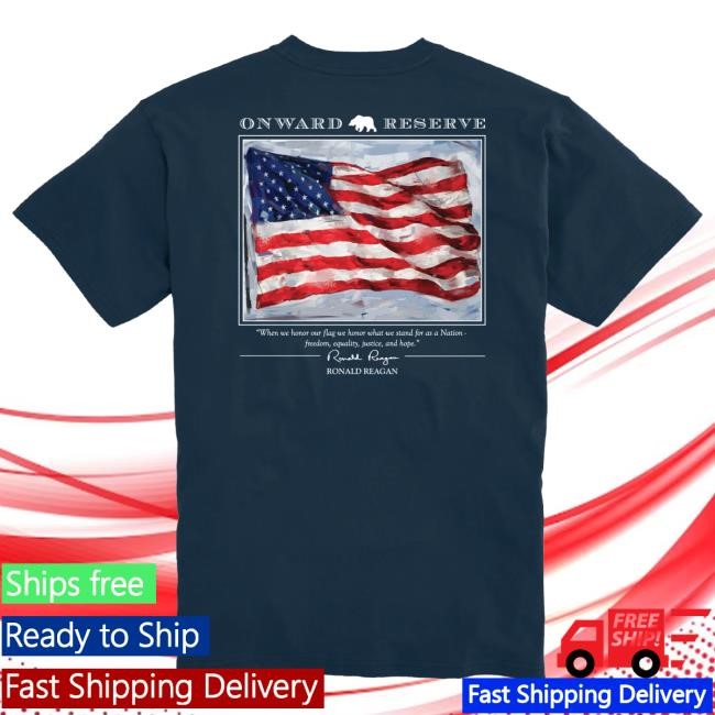 Onward Reserve Old Glory Tee White Crisp Classic