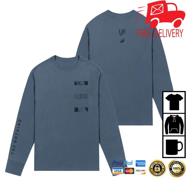 Official Korn Clothing Store Shop Merch Korn Wire Boxes The Nothing Long Sleeve Shirt New