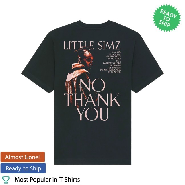 Little Simz No Thank You Tracklist Tee Little Simz Store Merch