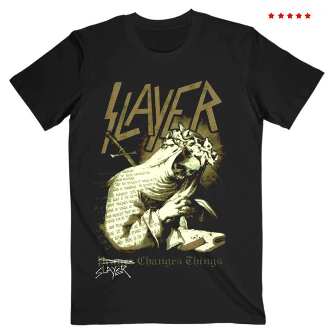 Slayer Clothing Store Shop Merch Slayer Changes Things Tee