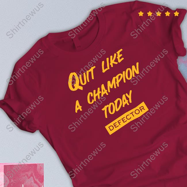 Official Defector Store Quit Like A Champion Sweatshirt