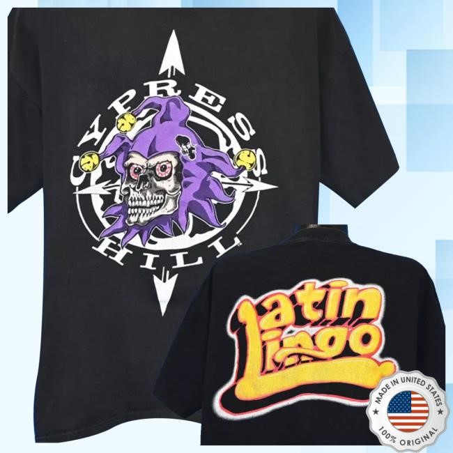 Official Vintage 90s Cypress Hill Latin Lingo Skull Tees