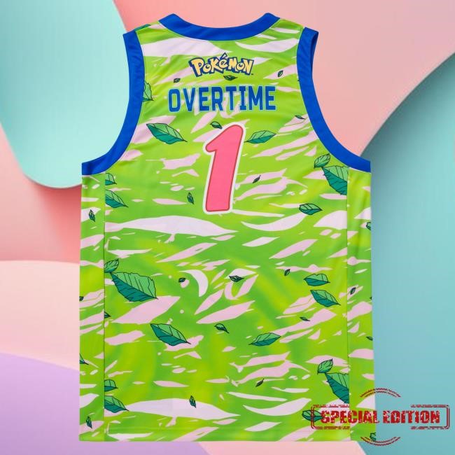 Official Overtime Tv Merch Store Shop OTE | Pokémon Blue Checks Venusaur Jersey Tshirt OvertimeTv