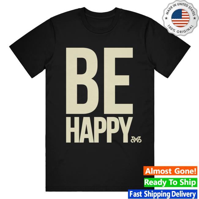 Official Sleeping With Sirens Merch Be Happy Black Top Shirt