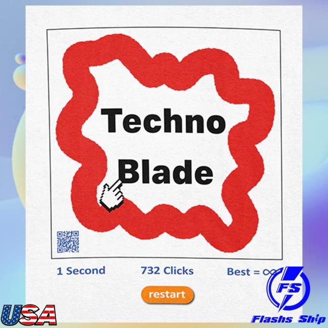 Official Technoblade Merch Apparel Technoblade Autoclicker T-Shirts (White)