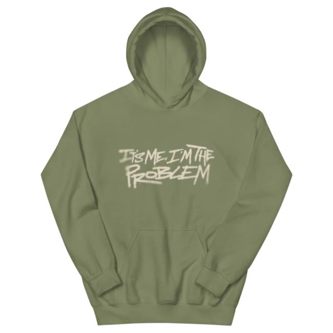 Official Interscope Records Lil Poppa 'It's Me, I'm The Problem' Green Hooded Sweatshirt LilPoppa