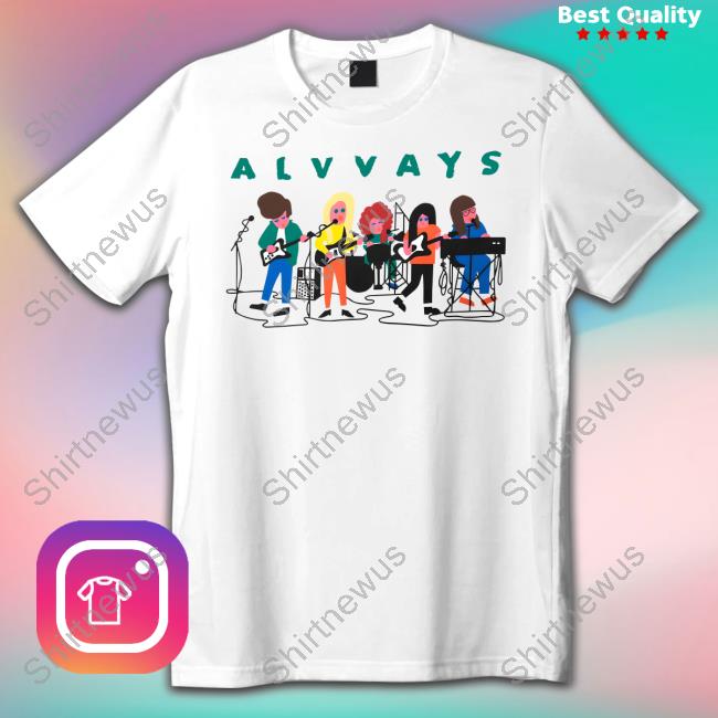 Alvvays Merch Band Drawing Long Sleeve Shirt