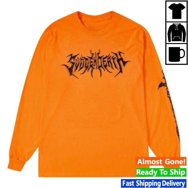 Svdden Death Merch Valley Of Darkness Orange Long Sleeve
