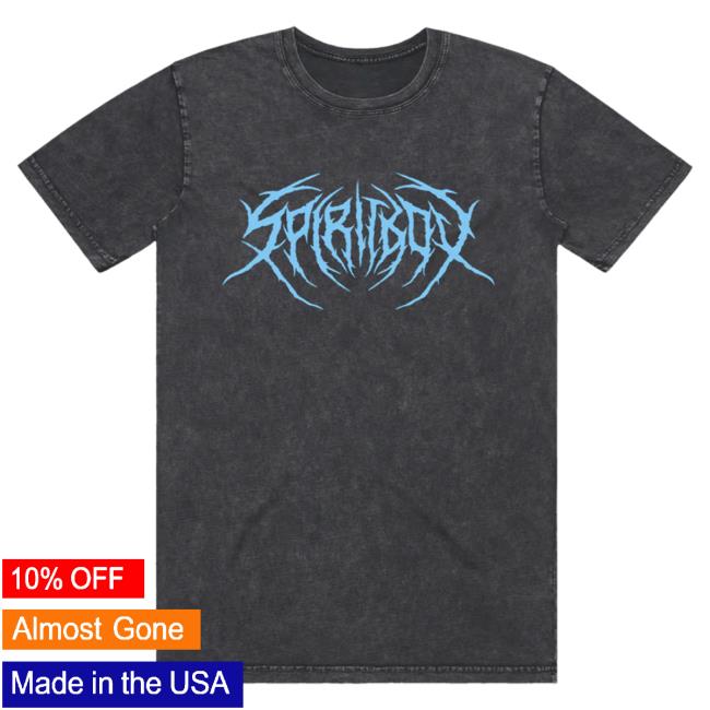 Official Spiritbox Merch Spiritbox Death Metal Logo Top Shirt Stone Wash