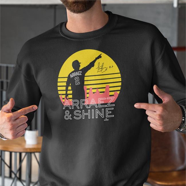 Caleb Thielbar Arraez & Shine T Shirt Black Luis Arraez Bally Sports North