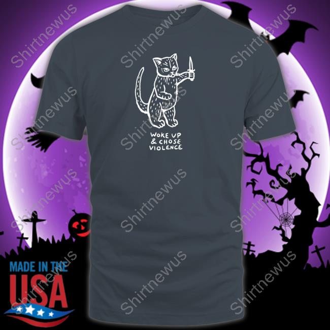 Violence Cat Woke Up And Chose Violence Long Sleeve Tee BodyRuiner