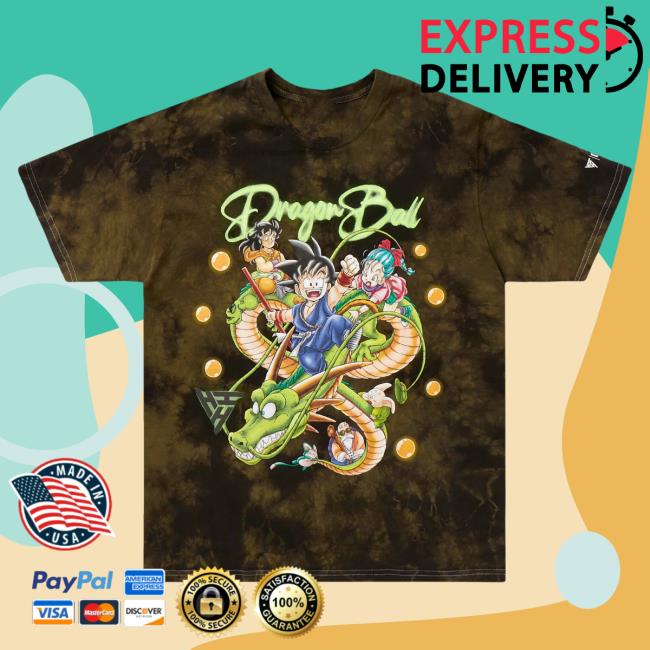 Official Hypland Clothing Merch Store Hypland Db Shenron Air Brush Popover Shirt (Tie Dye)