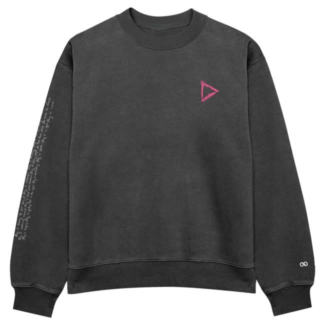 Official Ed Sheeran Shop Store Ed Sheeran Play Charcoal Crew neck Sweatshirt EdSheeran