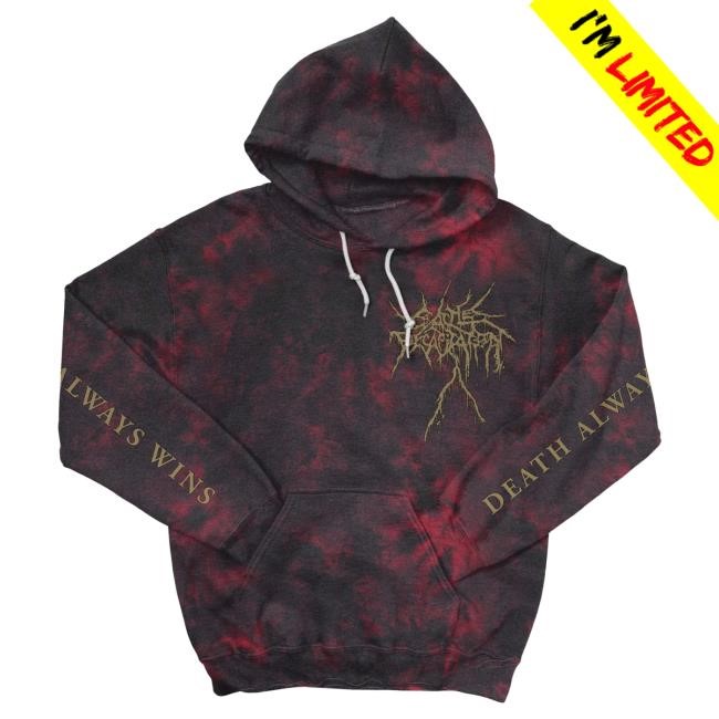 Official Indie Merch Store Shop Cattle Decapitation Death Atlas Tie Dye Pull Over Hoodie IndieMerchStore