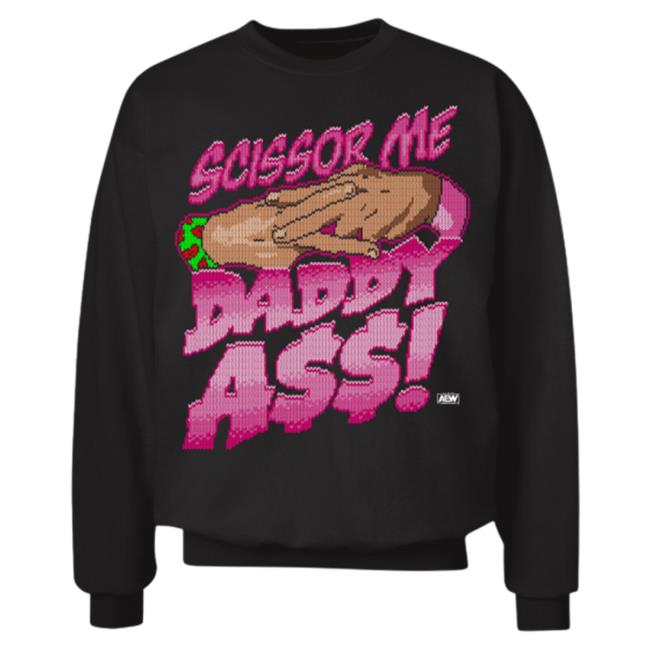 Official Shop Aew Apparel Clothing Merch Store All Elite Wrestling The Acclaimed - Scissor Me Daddy Ass Holiday Hood ShopAew