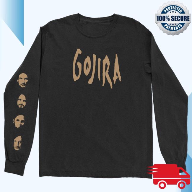 Official Gojira Merch Store Fortitude Faces Long Sleeve New