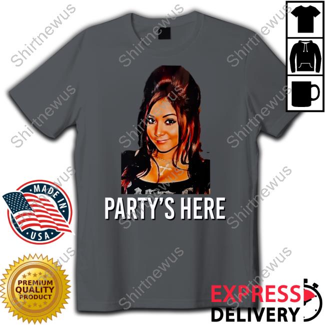 Party’S Here Tshirt Nicole Polizzi