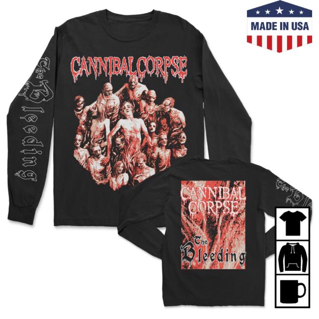 Official Cannibal Corpse Merch The Bleeding Long-Sleeve (Black)